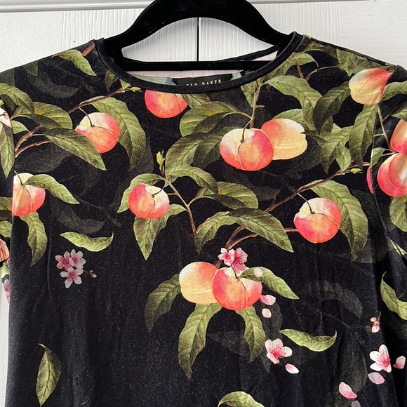 Ted Baker Black Floral Top - Picture 2 of 7